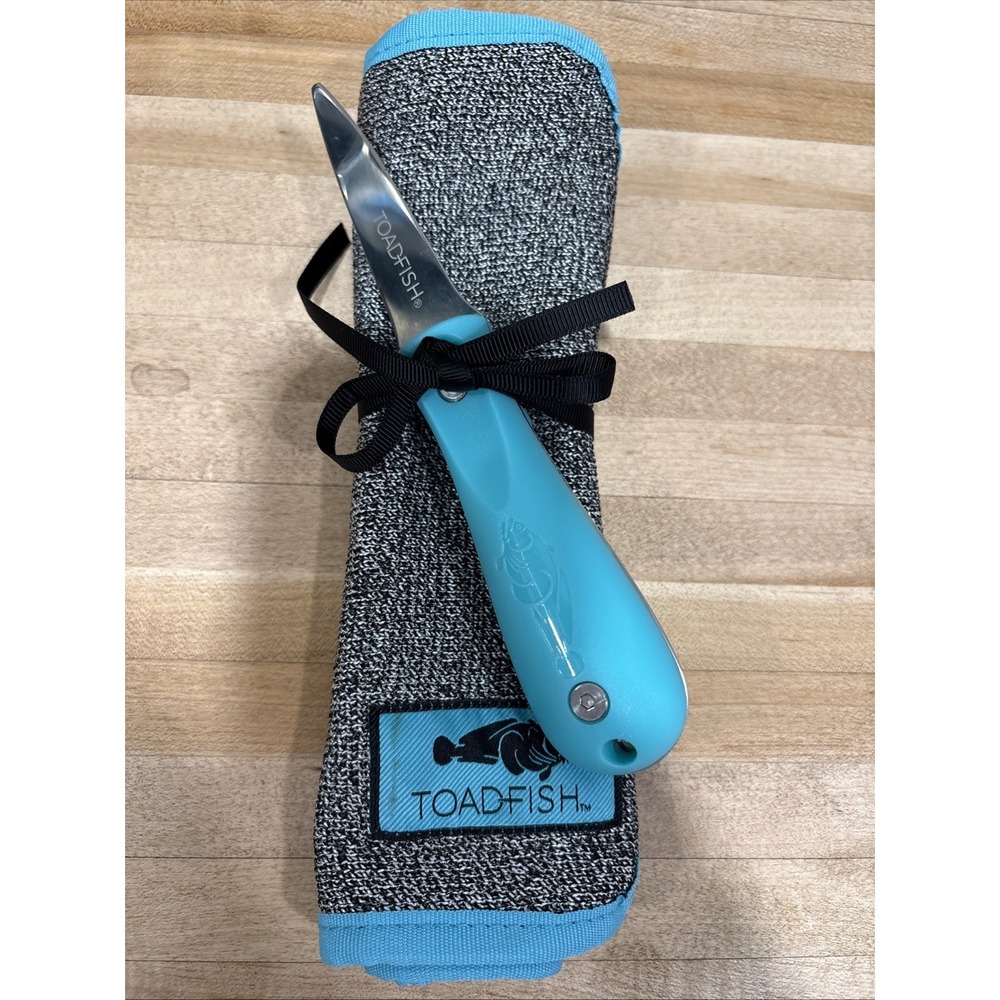 Toadfish Oyster Knife and Shucker Cloth Lowcountry Oyster Festival Set
